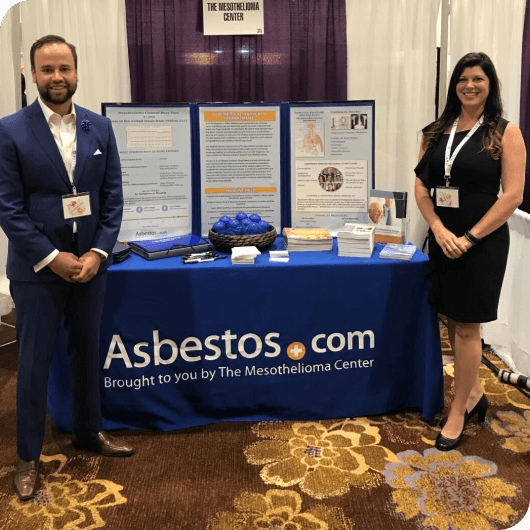 Jose Ortiz representing Asbestos.com at Mesothelioma conference