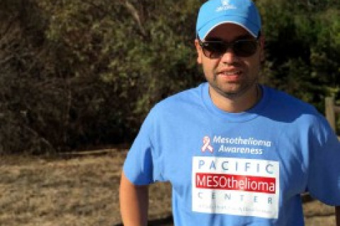 Medical Outreach Liaison Jose Ortiz at the Pacific Meso Center 5K for Mesothelioma
