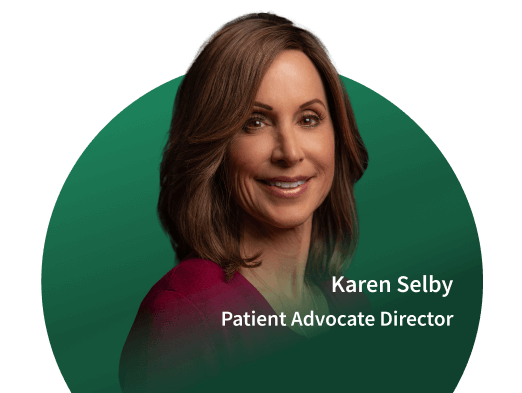 Headshot of Karen Selby, Patient Advocate Director at the Mesothelioma Center