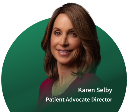Headshot of Karen Selby, Patient Advocate Director at the Mesothelioma Center