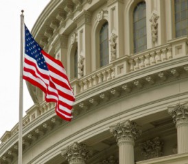 Capitol Hill & US Flag