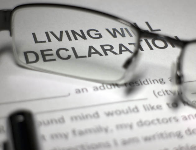 Living Will Declaration Document