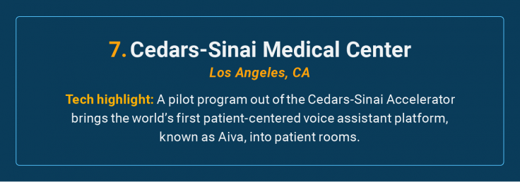 Cedars-Sinai Medical Center is the number 7 high-tech cancer hospital in the U.S.