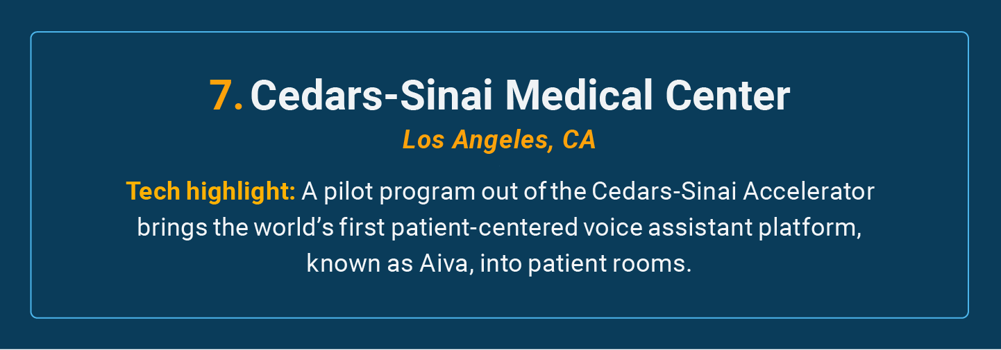 Cedars-Sinai Medical Center is the number 7 high-tech cancer hospital in the U.S.