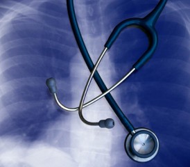 Lung Cancer Xray & Stethoscope