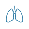 Lung cancer costs icon