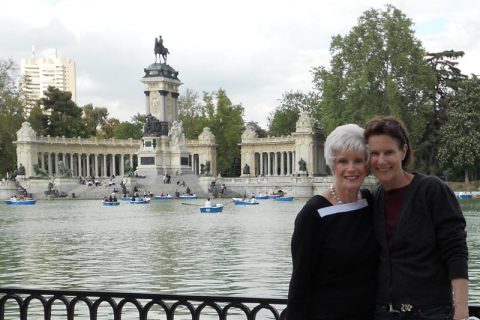 Marian Levin with daughter