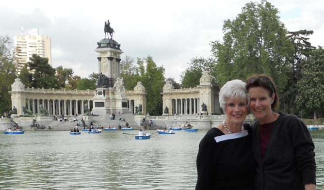 Marian Levin with daughter