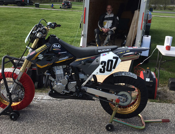 Mark Martin and his bike