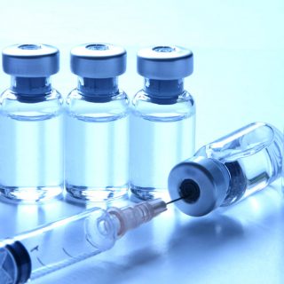 Medical vials and syringe