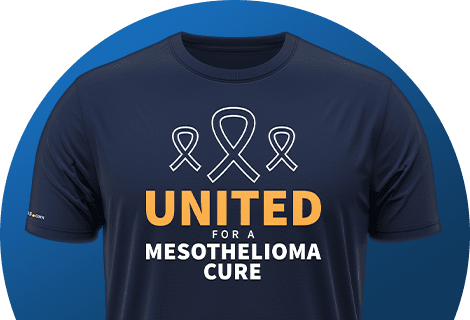 United for a Mesothelioma Cure, Tshirt provided by The Mesothelioma Center at Asbestos.com