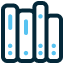 Multiple books icon