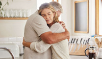 Mesothelioma caregiver and her loved one.