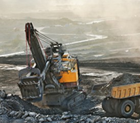 Tractor mining taconite