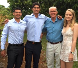 Australian mesothelioma survivor Mike T. and his family