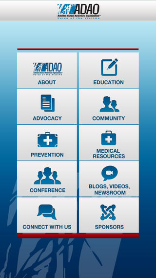 Asbestos Disease Awareness Organization Mobile App