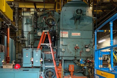 MTA East New York bus depot boiler room