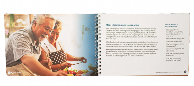 Inside view of the nutrition journal