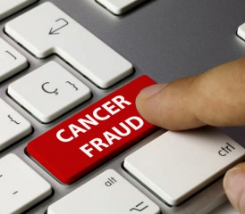 Online Cancer Fraud Button