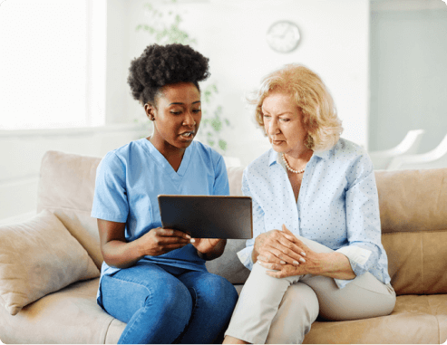 patient receiving medical advice