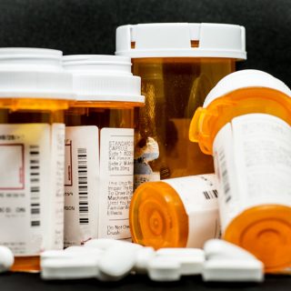 Prescription pill bottles