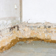 Basement contaminated by radon