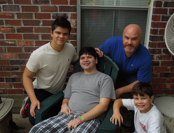 Randy Jarreau with sons