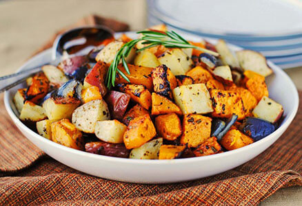 Roasted Potatoes, Yams and Squash