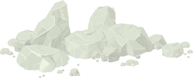 talc rock formation illustration