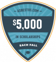 Asbestos.com scholarship badge