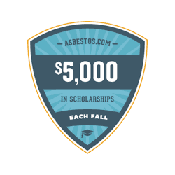 Asbestos.com scholarship badge