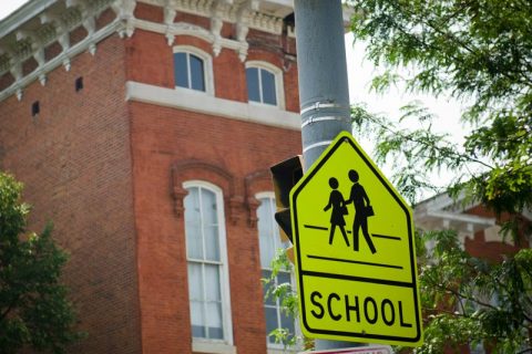 School crossing sign in Philadelphia