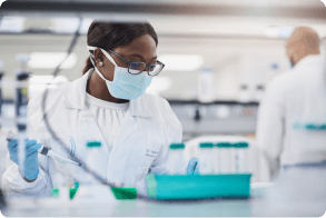 young scientist conducting clinical research