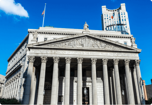 New York State Supreme Court Building in Manhattan in New York City.
