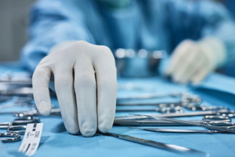 Prep for surgery in an operating room
