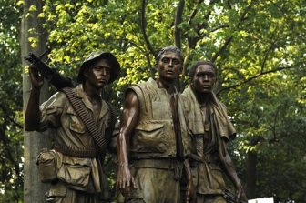 Statues from the Three Servicemen Vietnam War Memorial