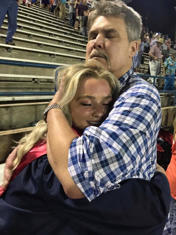 Tim Crisler with daughter