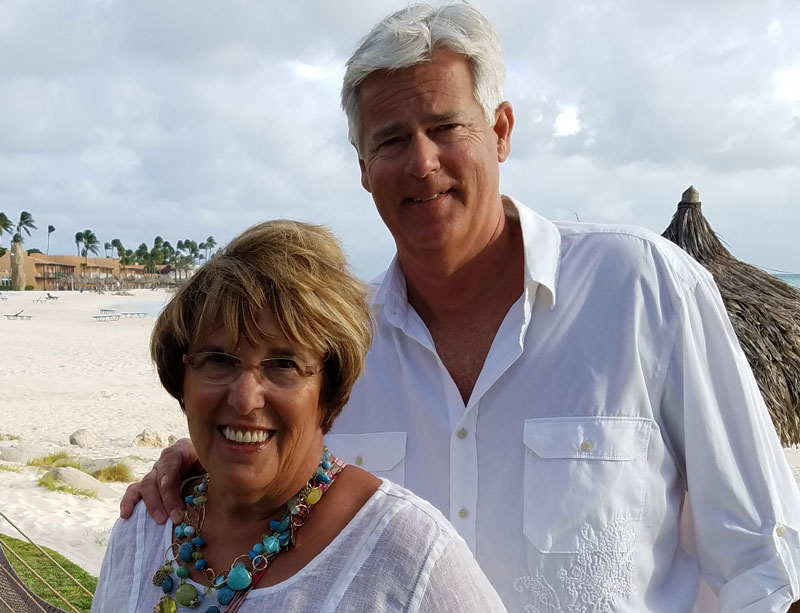 Mesothelioma survivor Tom Roland and and his wife Joanne