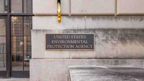 EPA plaque on wall of building