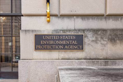 EPA plaque on wall of building
