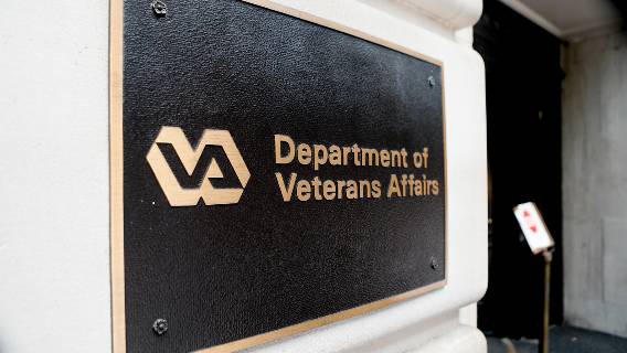 Department of Veterans Affairs plaque on building
