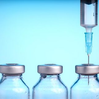 Medical vials and syringe