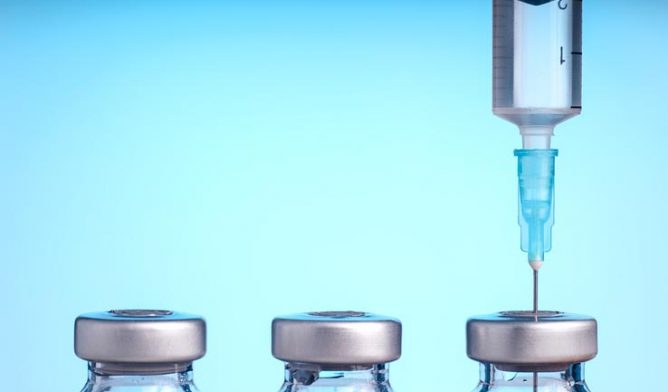 Medical vials and syringe
