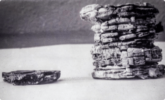 Vermiculite mineral ore from Libby, Montana.