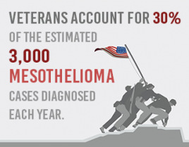 veterans account for 30% of mesothelioma cases