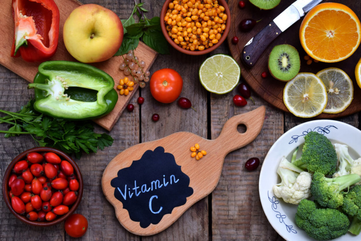 Vitamin C rich foods spread on the table
