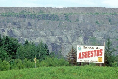 Asbestos, Quebec, welcome sign