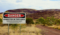 Wittenoom asbestos sign