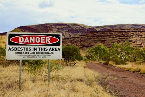 Wittenoom asbestos sign