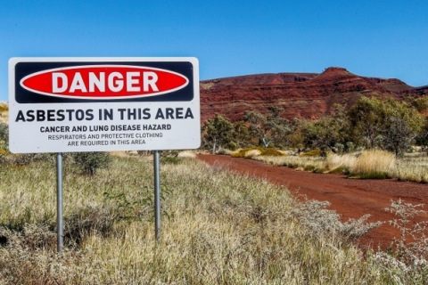 Wittenoom Asbestos Warning Sign